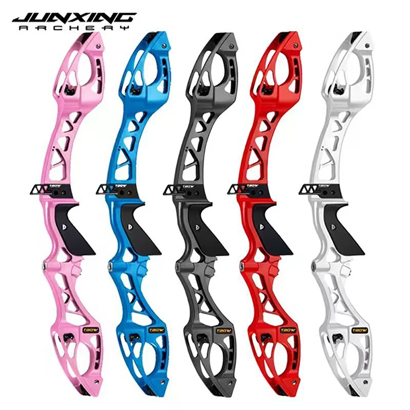 JUNXING H8 Bow Riser 25Inch 20-40lbs ,Bow Limbs Competitive Recurve Bow Take Down Bow for Right Hand
