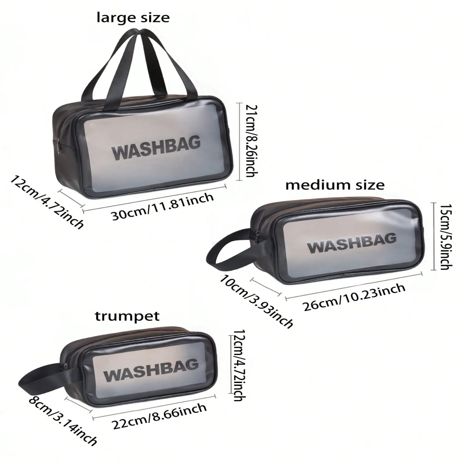 

1 Pc Pvc Makeup Bag With A Small Body And Large Capacity,Portable Women'S Travel Transparent Waterproof Wash Bag, Bag, Handbag