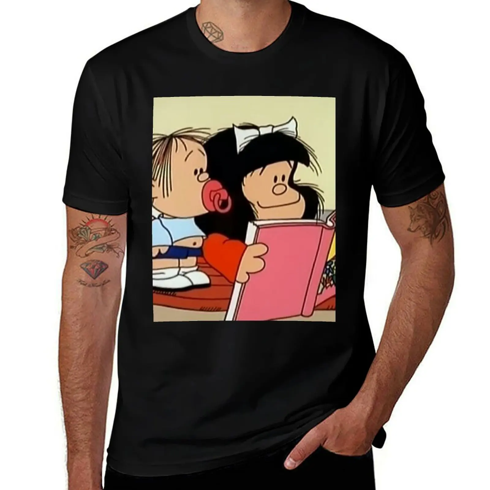 Mafalda Quino Comics T-Shirt cute clothes plus sizes Blouse hippie clothes anime shirts men