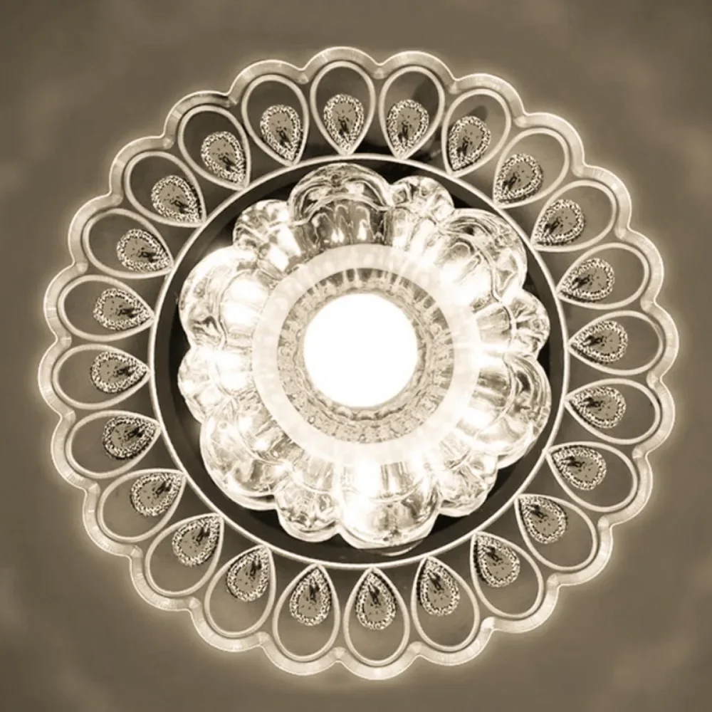 現代の LED シーリングライトクリスタルランプ寝室のシャンデリア屋内照明リビングルームの家の装飾 Led