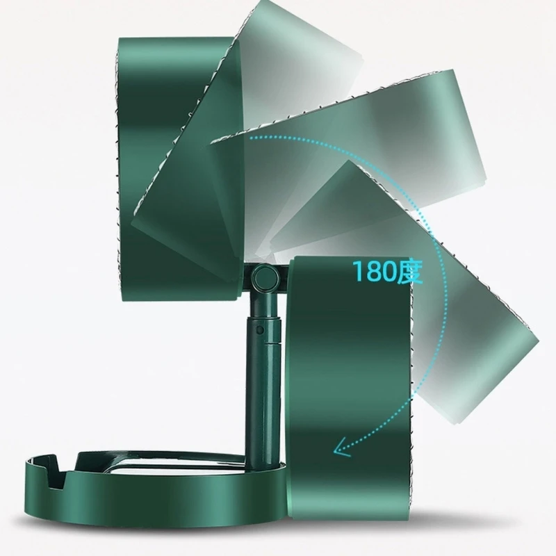 Chauffage soufflant électrique à hauteur réglable, chauffage pièce pliable avec 2 réglages vitesse
