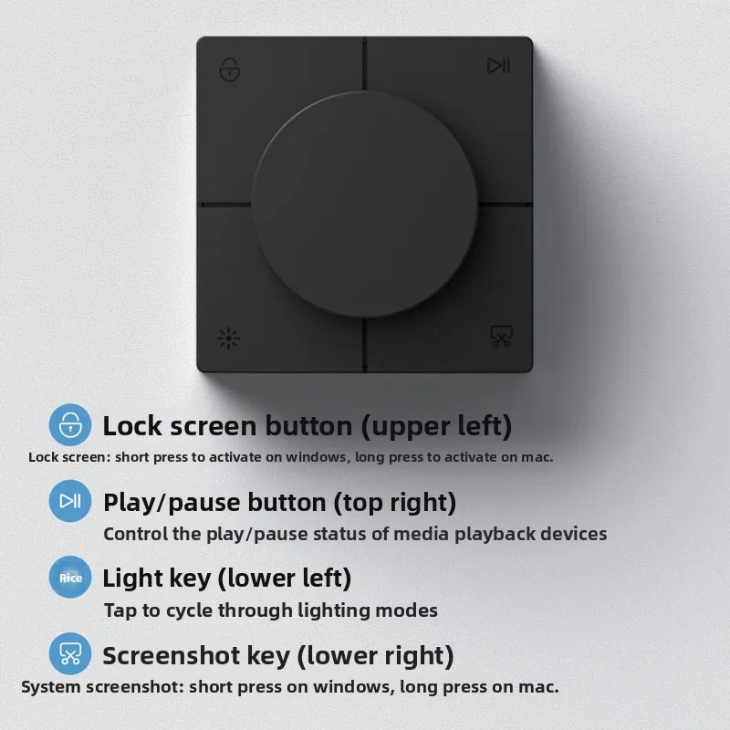 Desktop docking station adapter PC notebook volume adjustment switch controller