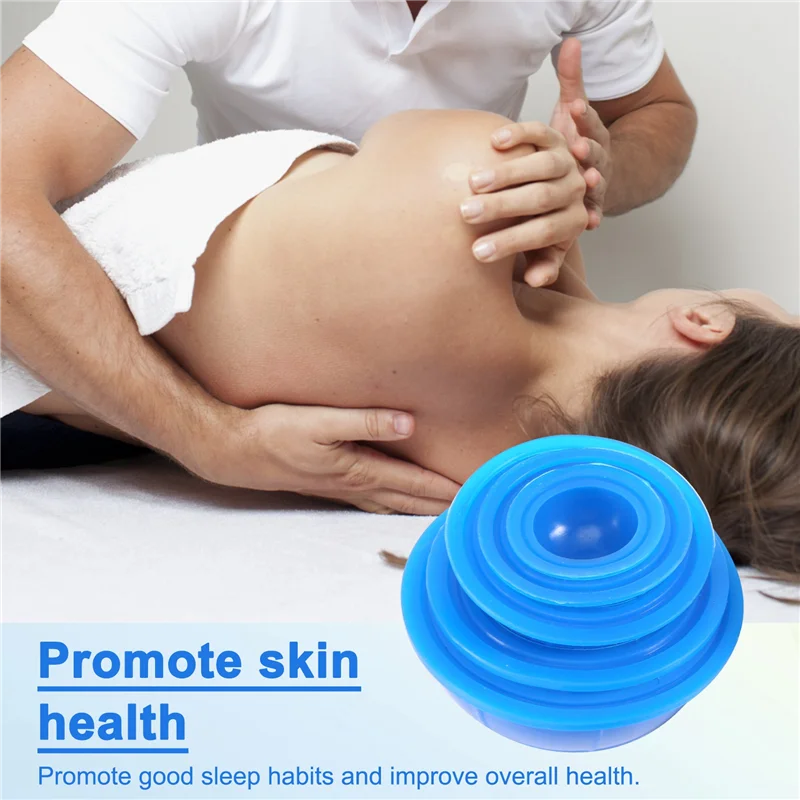 A66K-12Pcs الرعاية الصحية فراغ الحجامة الكؤوس سيليكون شفط كأس تدليك