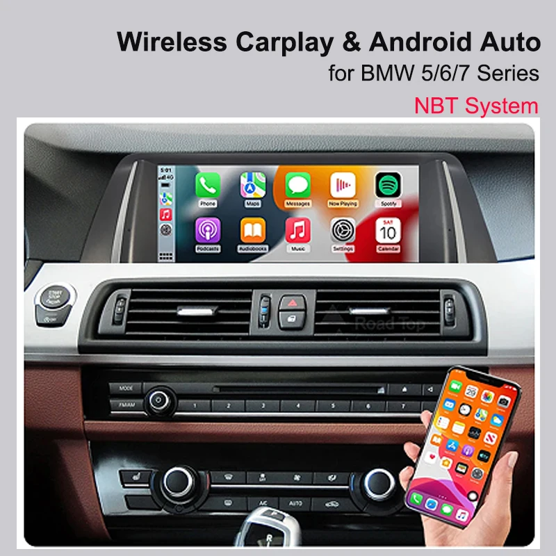 

Wireless Carplay Android Auto For BMW 5/6/7 Series F01 F02 F06 F10 F11 F12 F13 Screen Mirroring Carplay Module Adapter camera