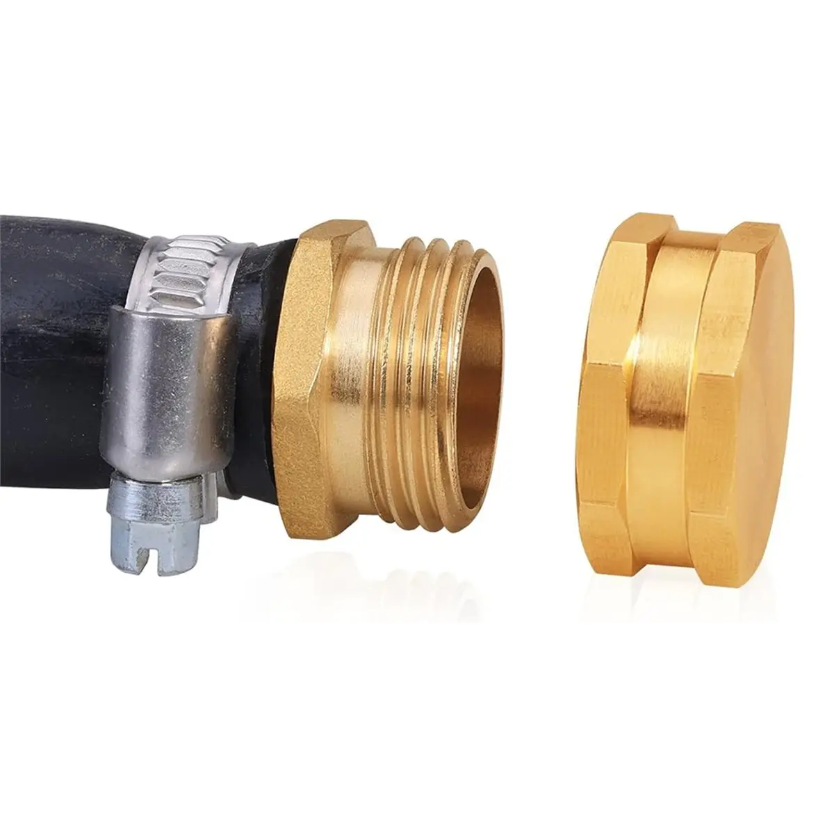 618 Mega Sale 6pcs Heavy Duty Brass Garden Hose End Caps, 3/4