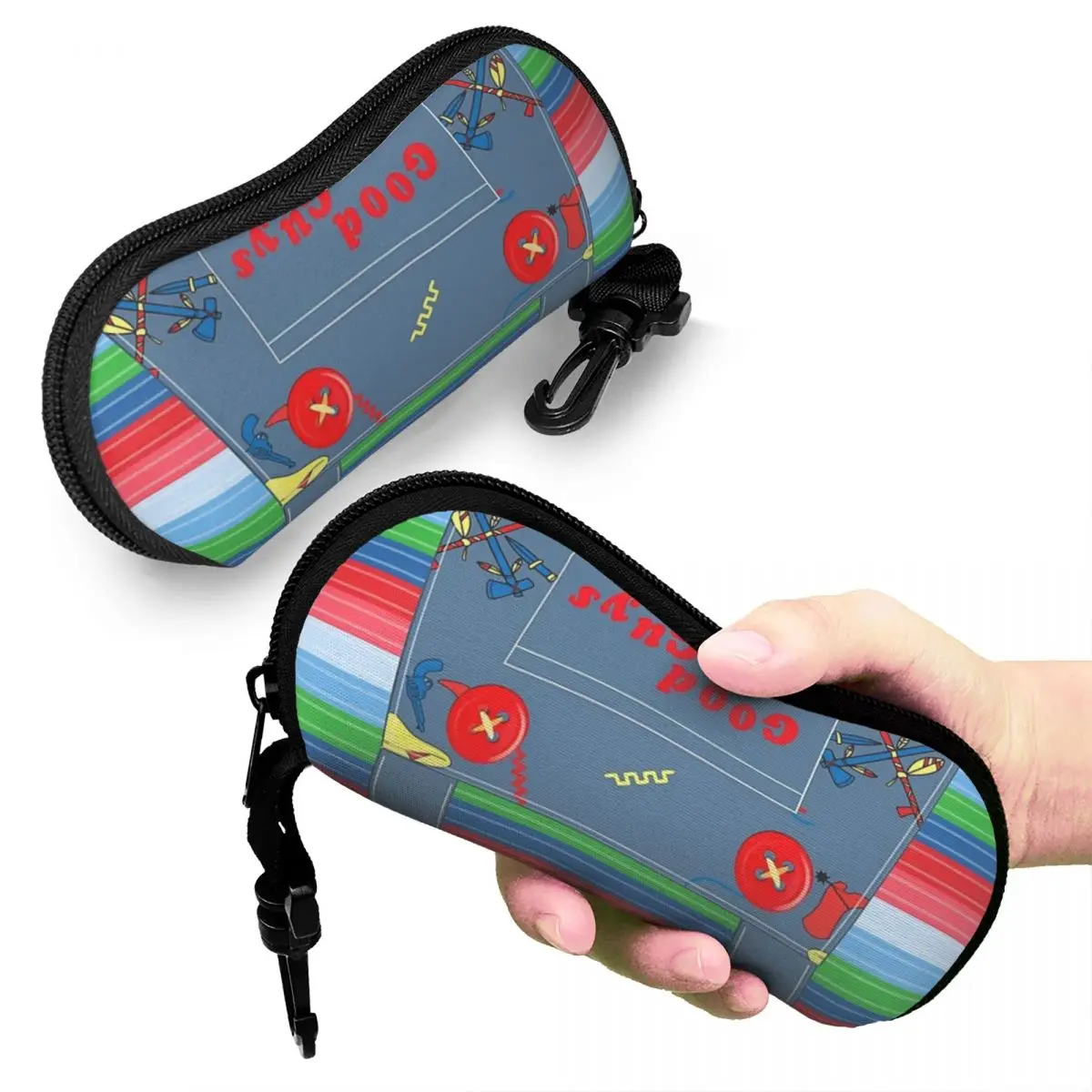 

Good Guys Child's Play Chucky - Killer Doll Overalls Shell Glasses Case Portable Sunglasses Box Eyeglasses Bag Pouch