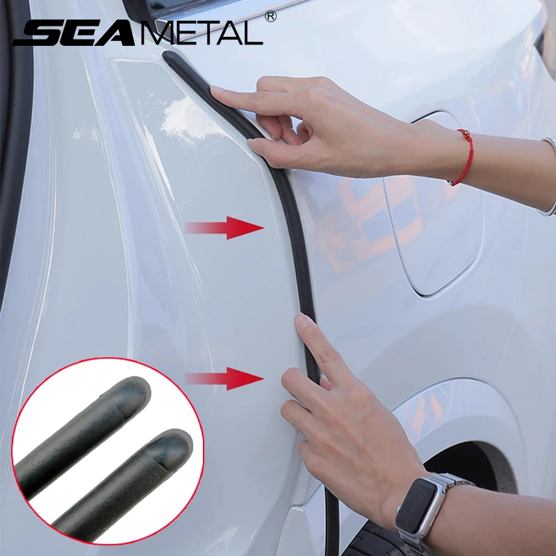 

SEAMETAL 1,2 м автомобильная уплотнительная лента C-стойки резиновая уплотнительная лента для края двери автомобиля водостойкая звукоизоляция самоклеящиеся уплотнительные ленты