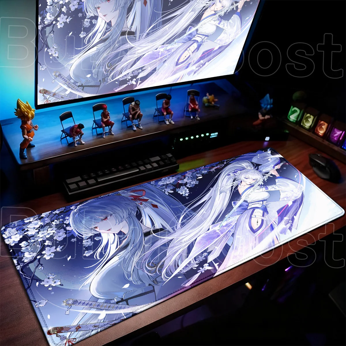 Computer Gaming Keyboard Mouse Mat XXL Rubber HD Printing Table Carpet Hot Wuthering Waves Cute Girl Hiyuki Speed Anime Mousepad