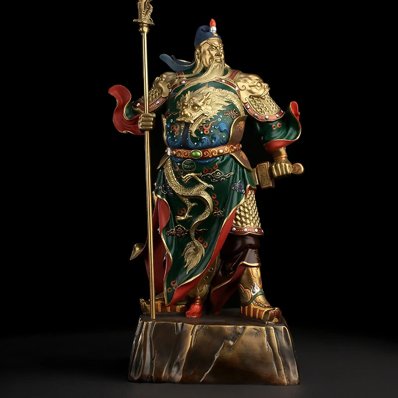 Luxury Feng Shui 2024 Home Decoration Escultura Guan Yu Bronze Guan Yu Statue China Feng Shui Lucky For Business