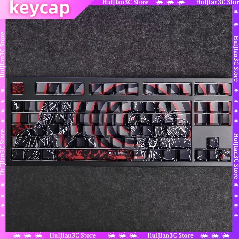 

Тематические колпачки для клавиш Death Note для механической клавиатуры Cherry PBT, аксессуары для игровой клавиатуры для ПК, милый коллекционный подарок в стиле аниме