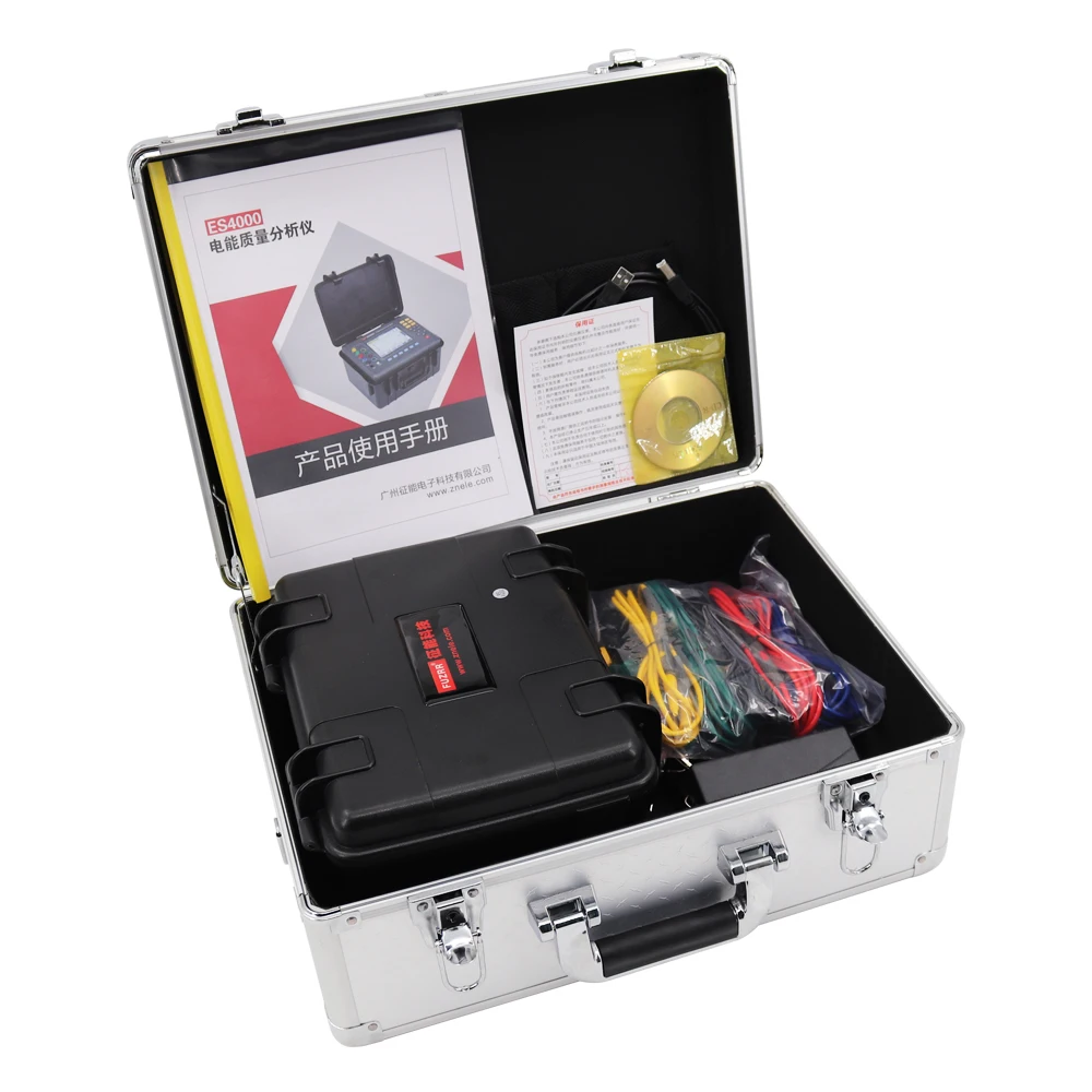 

FUZRR ES4000 3-Phase Power Quality Analyzer Updated Power Electric Energy Tester Analyzer