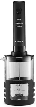 

Keurig SimpleCafe Rechargeable Milk Frother – Hot & Cold Foam for Lattes, Cappuccinos & Iced Coffee