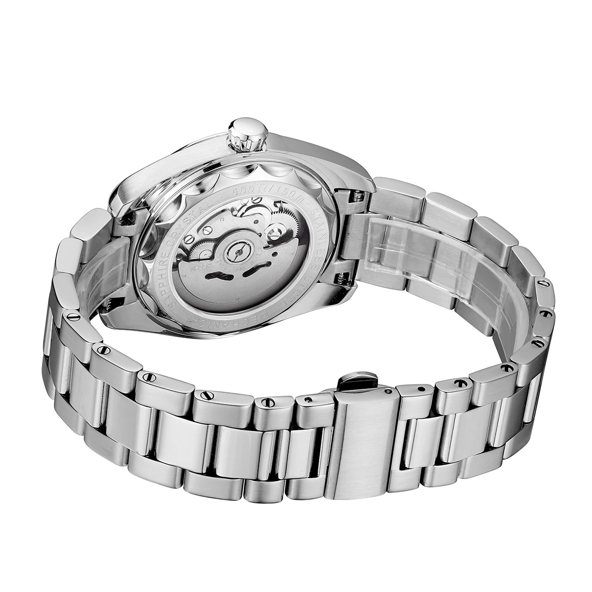 PHYLIDA 38 мм AQUA AT150 мужские автоматические часы с черным циферблатом механические наручные часы BGW9 циферблат NH35A механизм 150 м водонепроницаемые