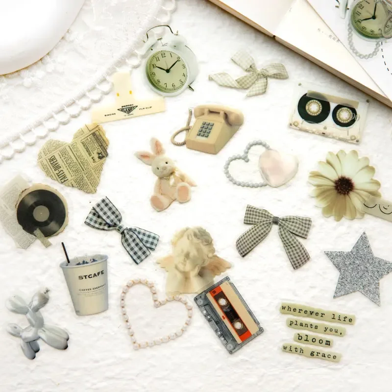 40pcs PET stickers bag Kawaii Stationery Stickers Holiday routine Diary Planner Decorative Mobile Sticker Scrapbooking 6 models