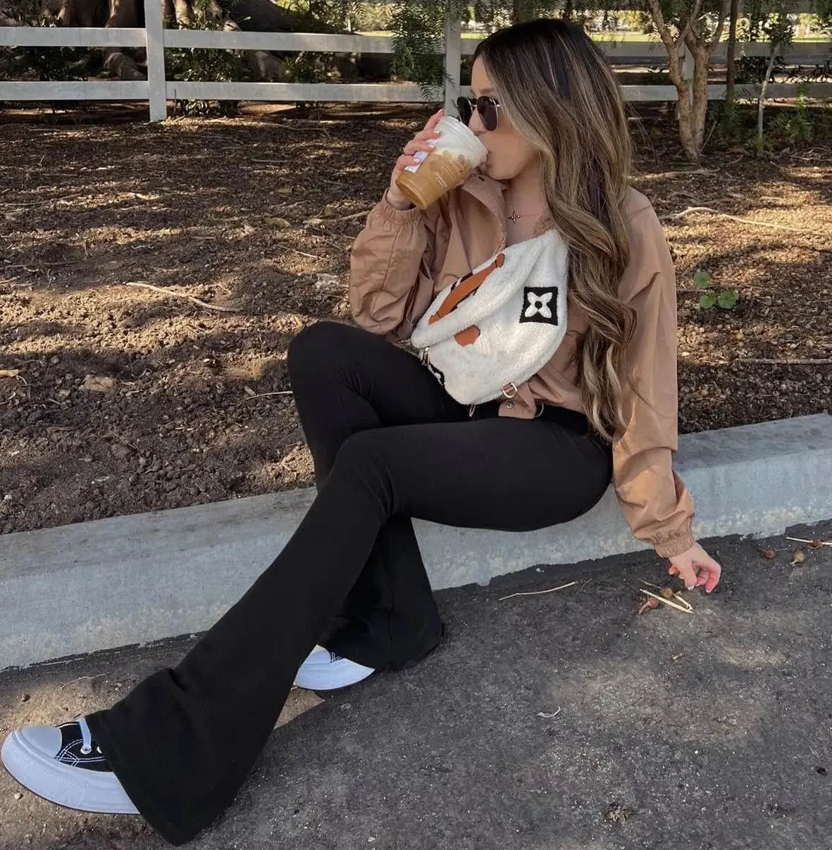 Fleece Crossover Flare Leggings for WomenHigh Waist V Cross Bootcut Bell Bottoms Tummy Control Yoga Pants