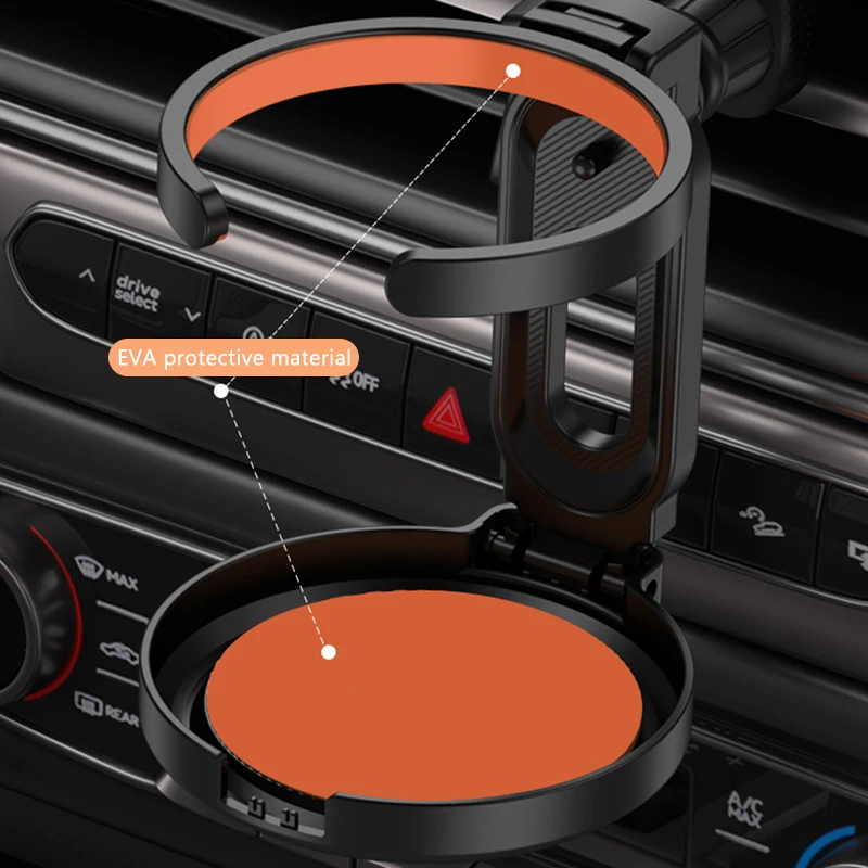 SEAMETAL Car Cup Holder Air Outlet Vent Drink Bracket Foldable Auto Drink Rack Stand For Water Bottles Stable Auto Organizer image 4