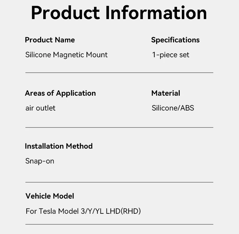 YZ Für Tesla Handyhalterung Modell Y YL Juniper 3 Highland 2025-2026 LHD RHD Magnetische Halterung Ständer 360 ° für Air Vent-Montage Magsafe – Detail 32
