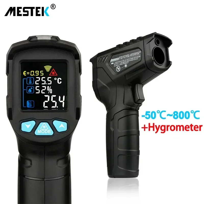 IR02C ~50-800C Digital Infrared Thermometer Color Screen High Temperature Meter Non-contact Pyrometer Outdoor Thermometer