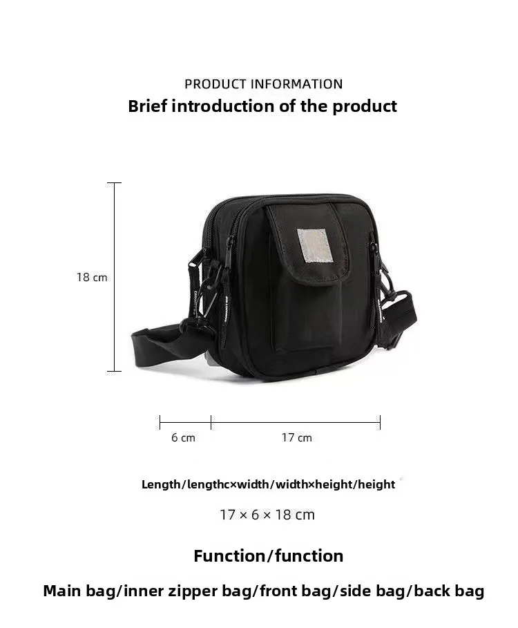 Kleine Umhängetasche für Herren, Arbeits-Crossbody-Tasche, trendige Freizeit-Sporttasche, vielseitige Crossbody-Tasche für Damen – Detail 1