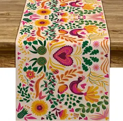 Mexican Fiesta Table Runner Mexico Dia De Los Muertos Decoration Day of The Dead table runner Home Kitchen Dining Party Decor