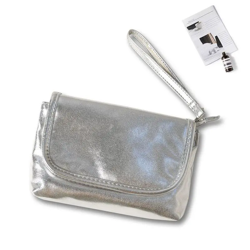 

BOMO Silvery Elegant Wallets for Women Solid Colour Pretty Purses Fashion Coin Purse Designer Bags for Women Trend 2024