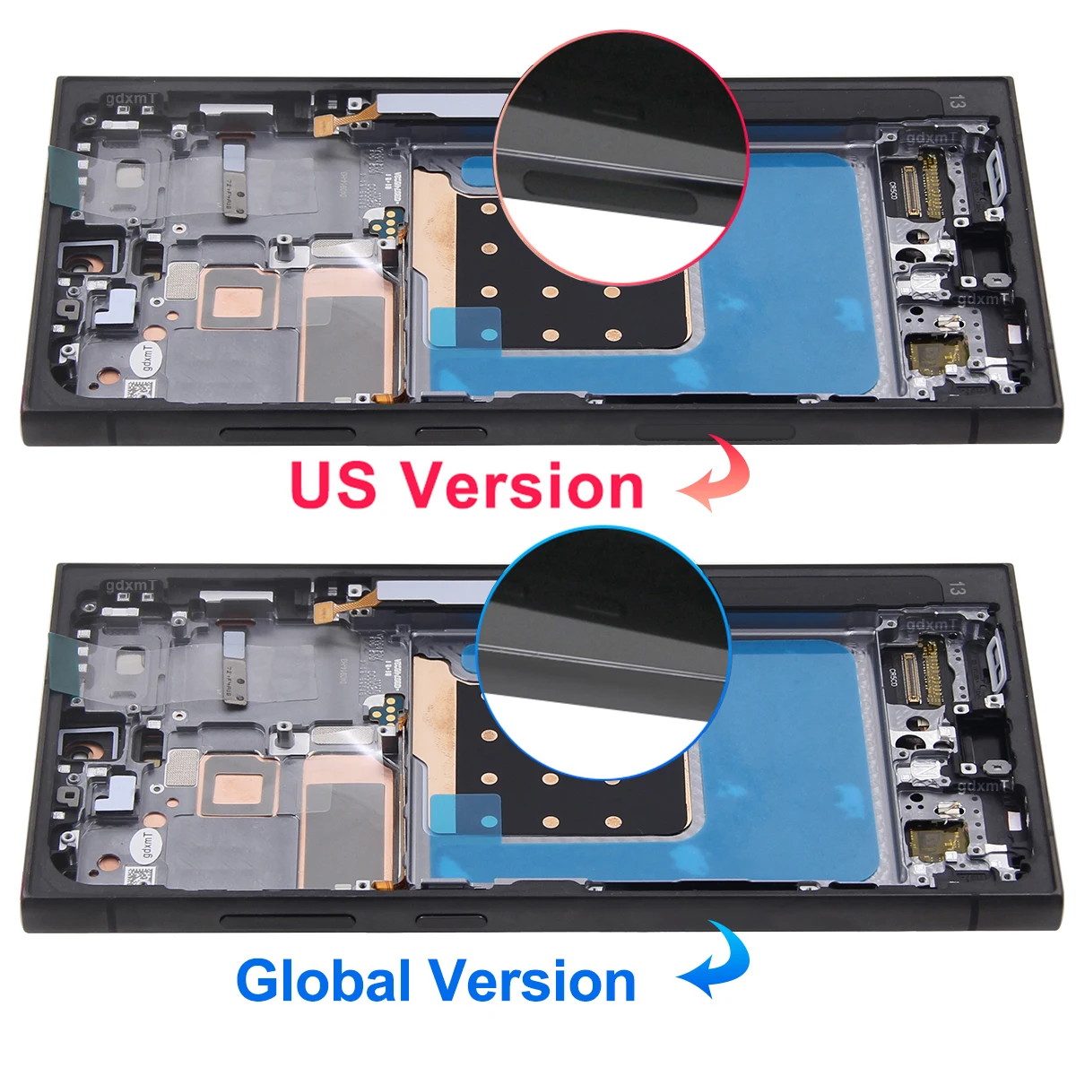 AMOLED LCD For Samsung S24 Ultra SM-S928B SM-S928B/DS S928U Display Touch Screen Digitizer Assembly Pass With Frame