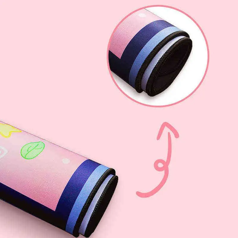 New Cute Cartoon Cat's Ears (Steamed Cat-ear Shaped Bread) Computer Mouse Pad Thickened Anti-skid Mouse Pad