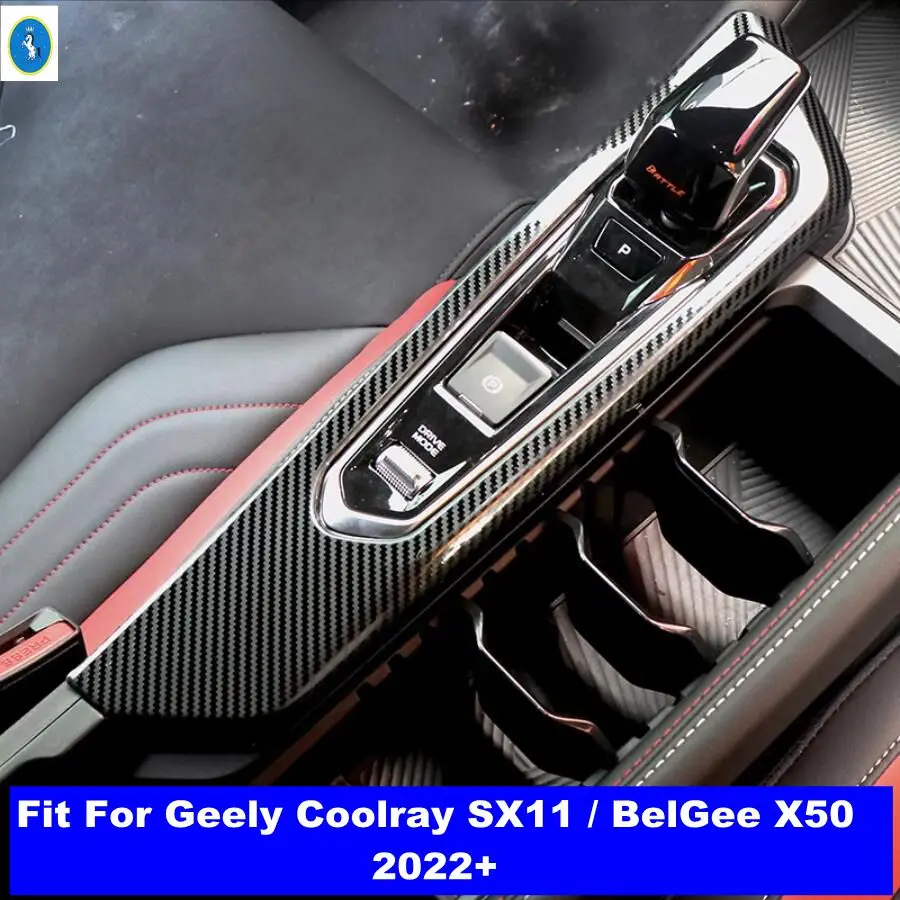 

Car Center Console Gear Gear Armrest Box Frame Decoration Cover Trim Accessories For Geely Coolray SX11 / BelGee X50 2022 2023