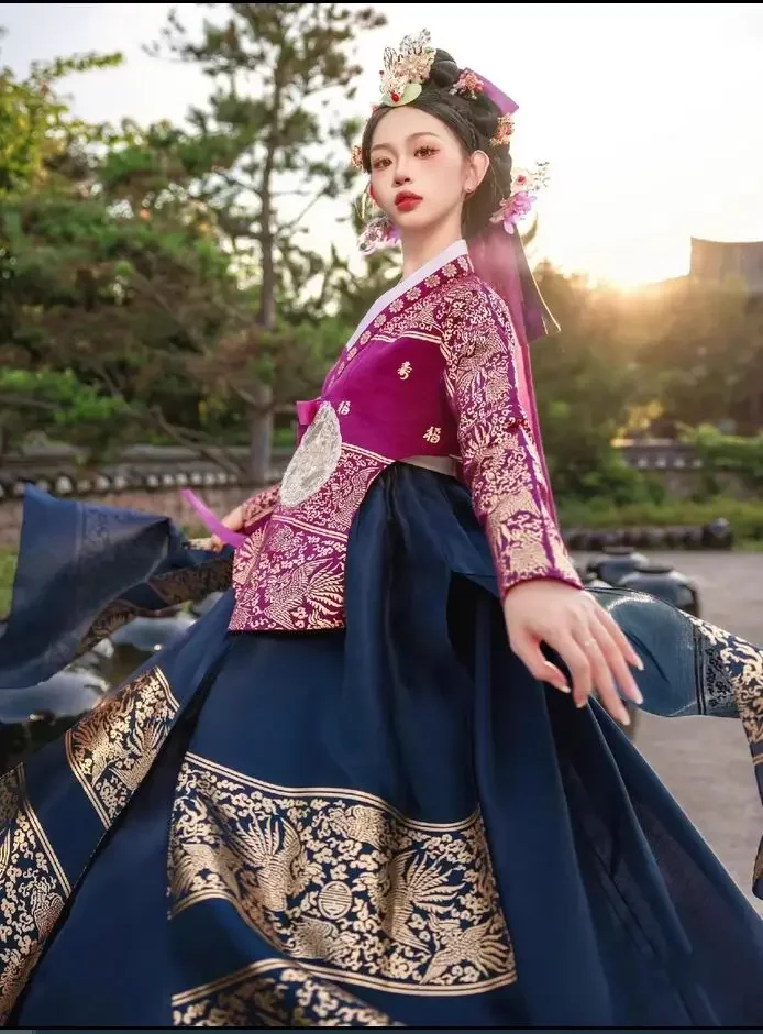 

South Korean Princess Yanji Palace Hanfu Korean Ethnic Travel photography clothing 2025 new hot sale