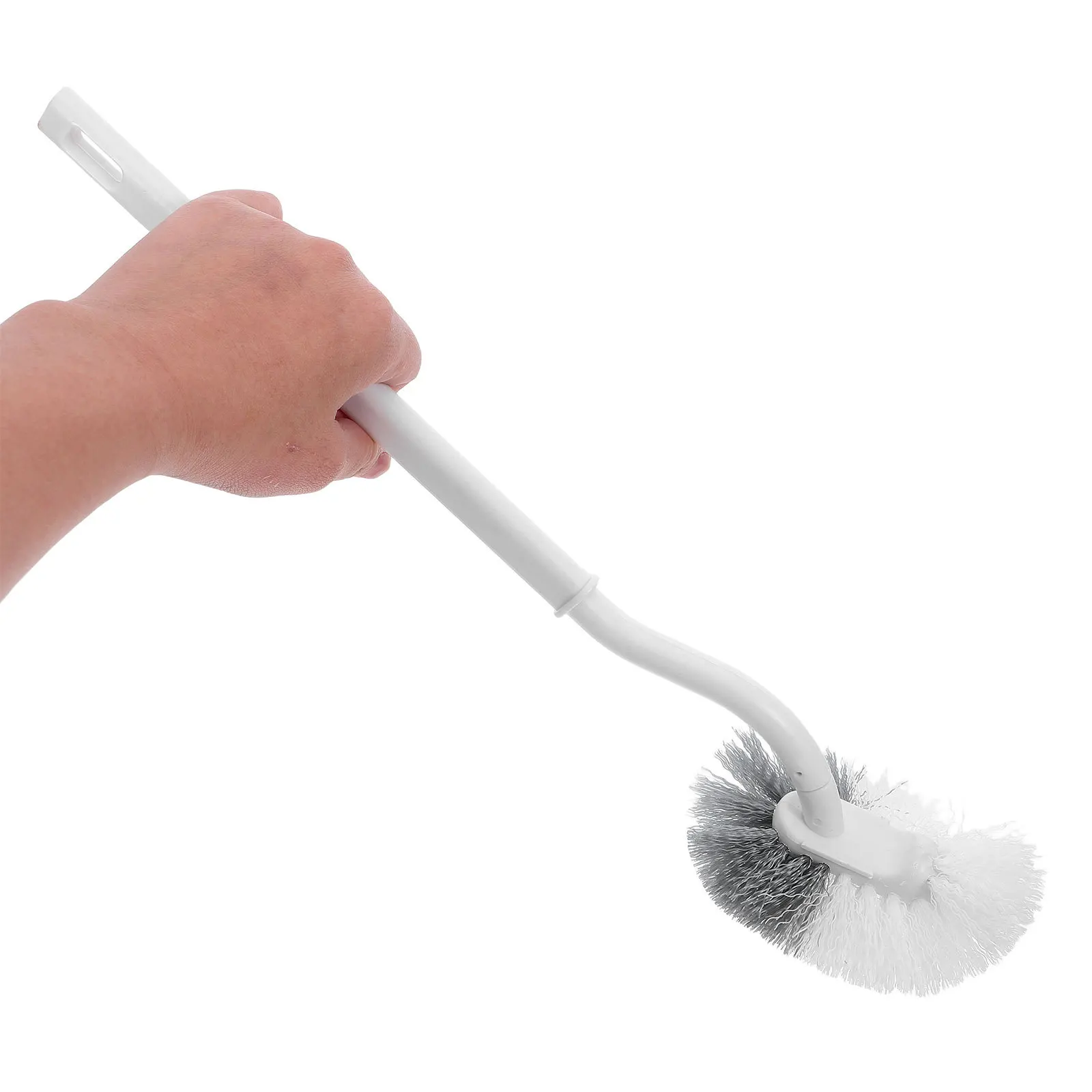 

Набор из 5 щеток для унитаза с изогнутой ручкой для глубокой очистки под ободком унитаза, инструменты для уборки ванной комнаты, длинная ручка