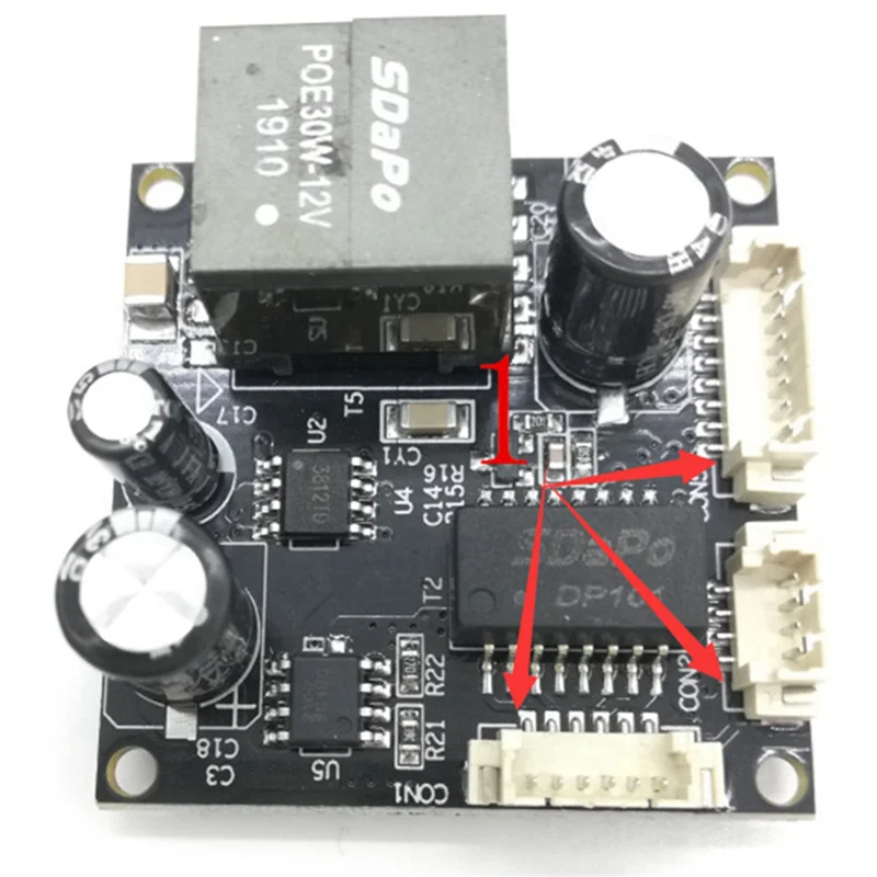 T82C Vendita calda-2X SDAPO PM3812AT 2A Modulo POE isolato resistente alla temperatura di livello industriale 25,5 W