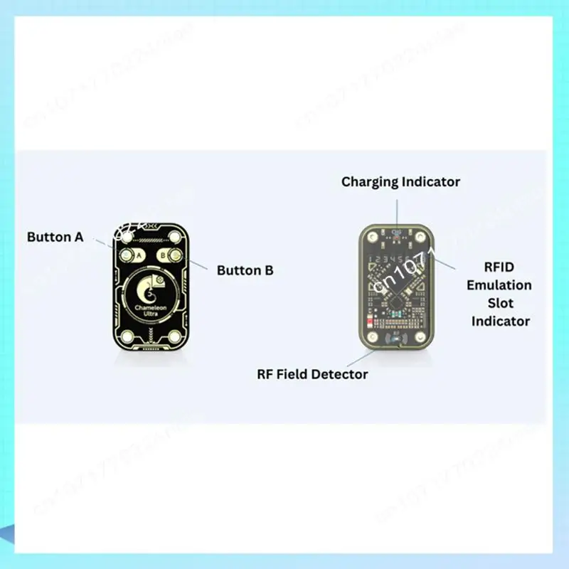 A17Z Chameleon Ultra V2.0 RFID Smart Chip Reader Emulator + 9CUID Schlüsselbund 125 Khz 13,56 Mhz Karte Dekodieren NFC Duplikator