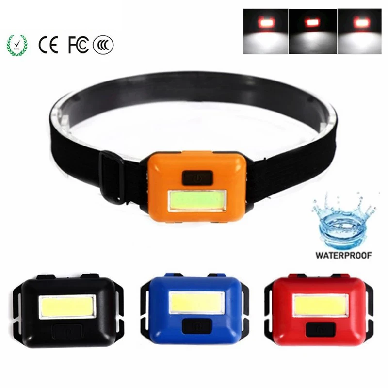 D2 Mini COB LED Headlamp Portable 3 Modes Headlight Head Flashlight Front Light Lamp edc Camping Hiking Fishing Lantern Torch