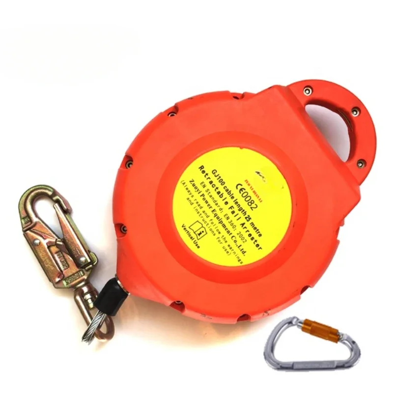 Self-weight life-saving line, large card hook industry 25m ce personal rescue, fall prevention, put away