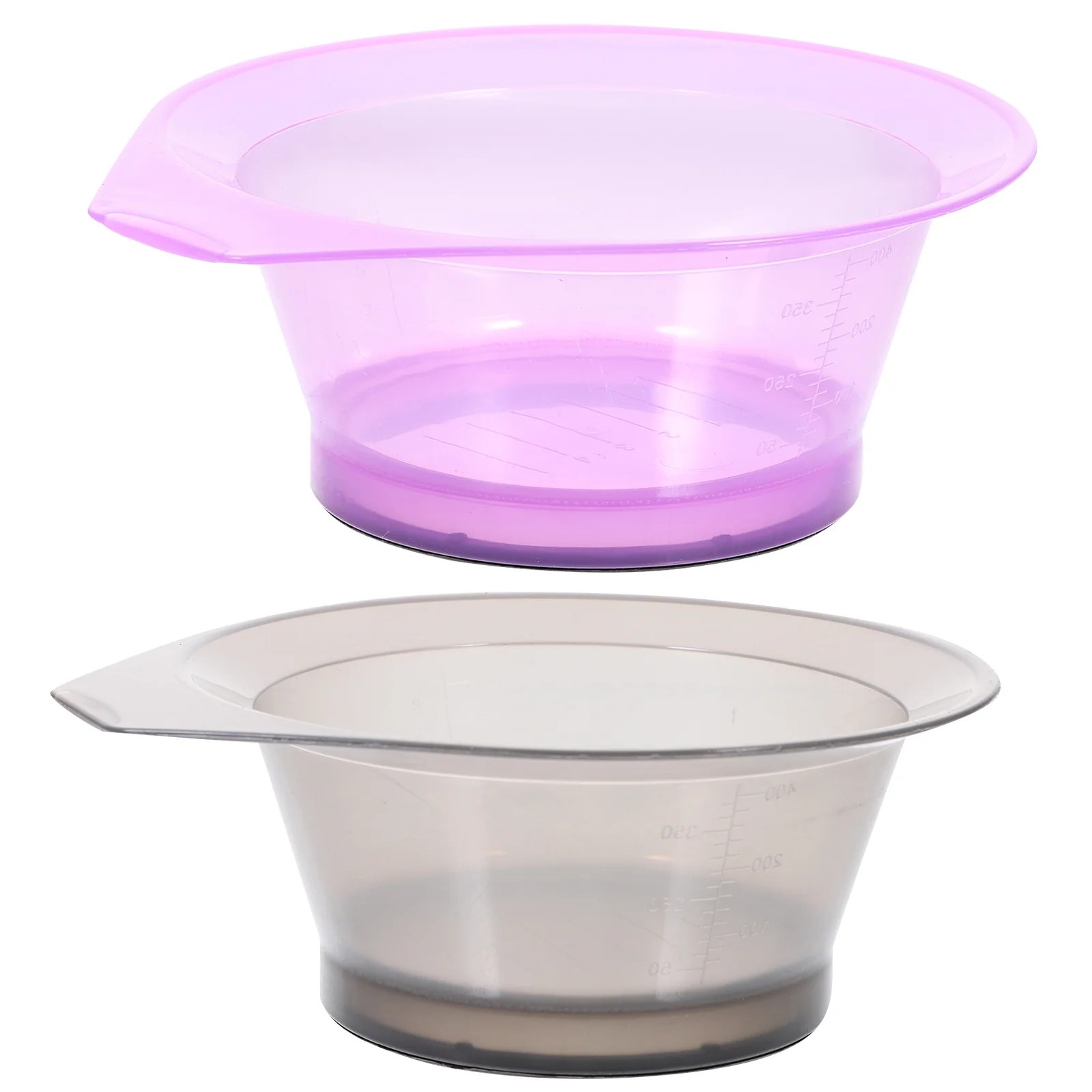 2Pcs Hair Dye Bowls Transparent Plastic Reusable Salon Hair Coloring Mixing DIY Tools No Mess Professional Hairdressing - Image 5