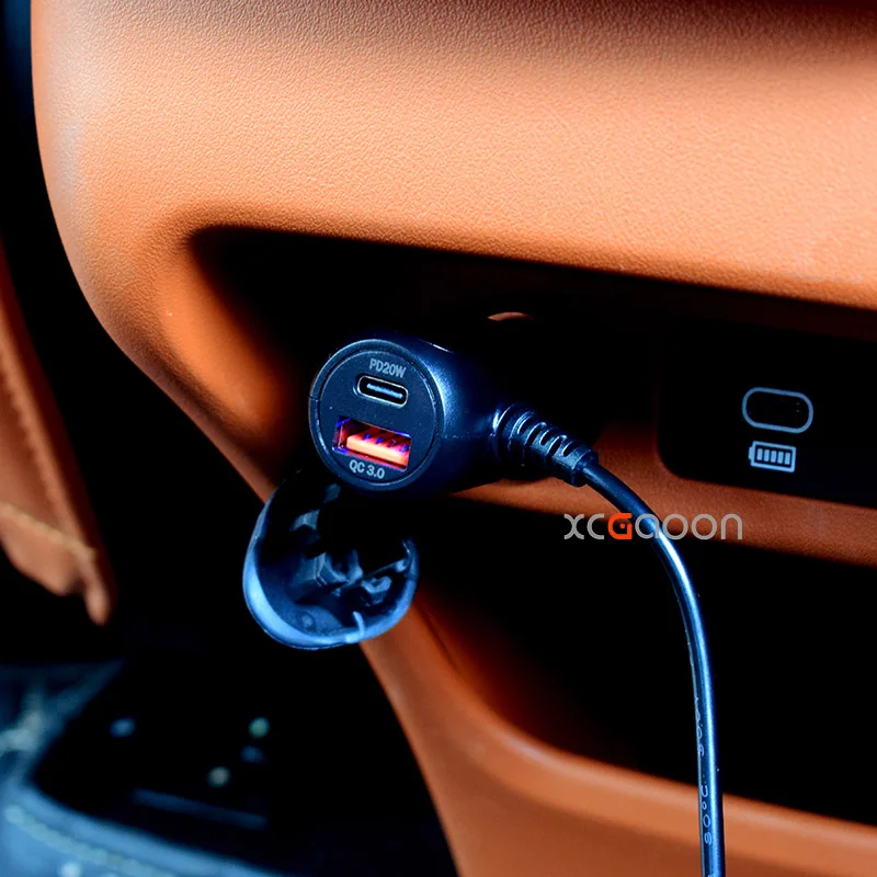 Szybka ładowarka samochodowa 5V 3A Type-C USB QC3.0 z portem Micro Mini Type-C do kamery samochodowej, detektora radarowego, GPS, kamery DVR, 3,5 metra — zdjęcie 7