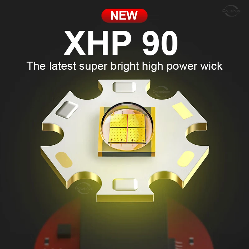 XHP90 Rechargeable High Power LED Headlamp COB Floodlight Type-c USB Charging Head Lantern 3*18650 Battery Powerful HeadLight