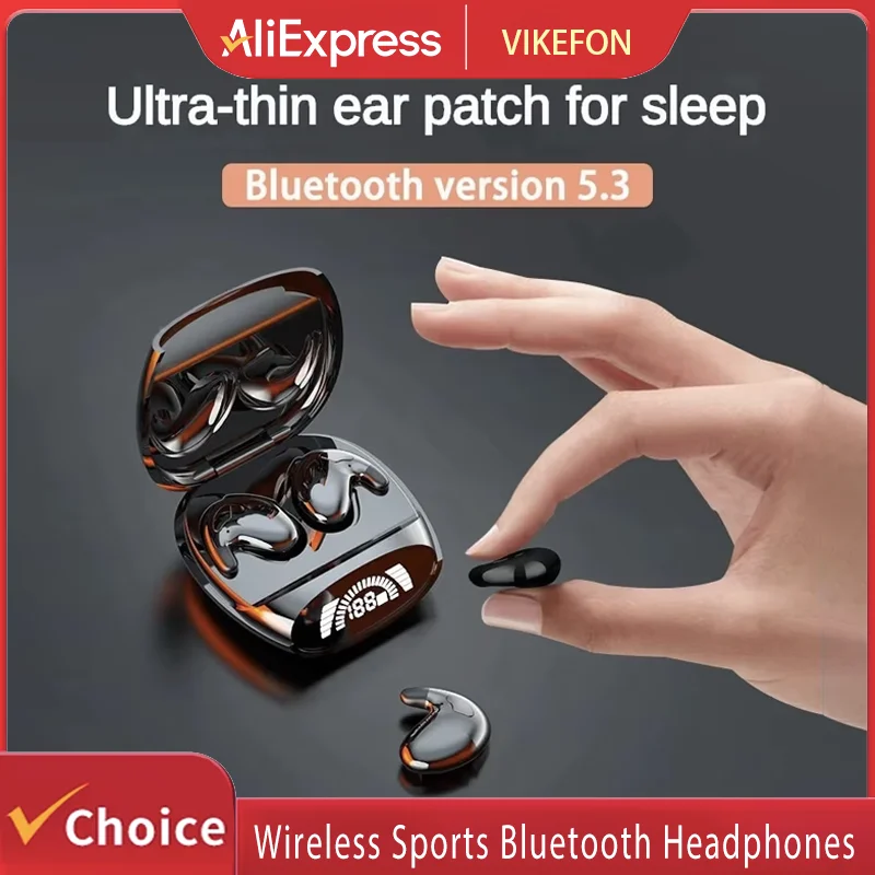 

Wireless Sports Bluetooth Headphones Highend Tws Dual Ear Sleep In Ear Md538 Mini Painless Call Noise Cancelling Thin Headphones