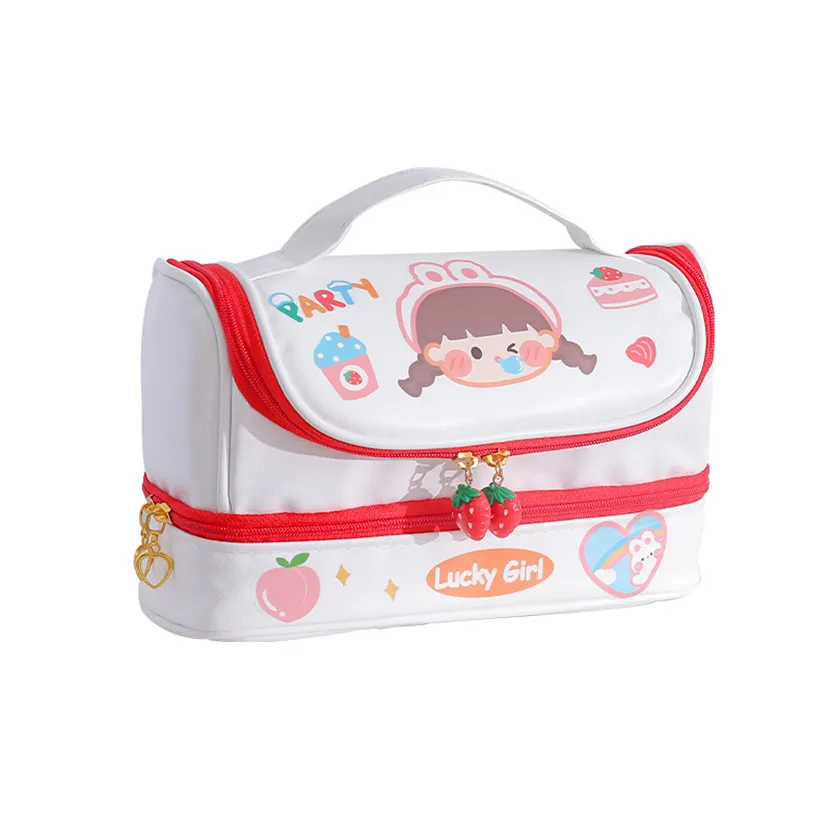 Imagem -02 - Caixa de Lápis Kawaii Estuche Cases Grande Capacidade Estojo Pochita Escola Pencilcase para Meninas Bolsas Bolsa Kalemlik Trousse Lapiceras