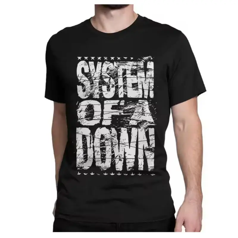 T-shirt Novelty Rock Heavy Metal Band pour hommes et femmes, col rond, en pur coton, System of A Downs SOAD, 3XL