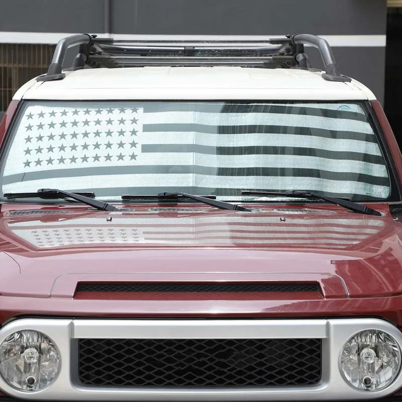 

Aluminum Foil Car Front Windshield Full Window Glass Sun Visor Protective Cover For Toyota FJ Cruiser 2007-2022 Car Accessories