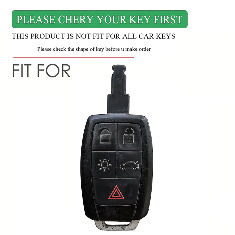 5 Buttons Silicone Key Case Fob For Volvo XC90 C70 S60 D5 V50 S40 C30 Keyless Remote Key Cover Shell Skin Holder