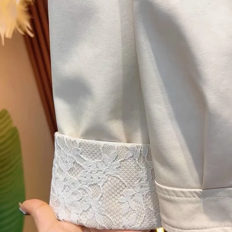 

Новая женская куртка 2026 года: элегантная, премиальная, с кружевными манжетами, свободного кроя, с длинными рукавами, весенне-осеннее пальто-топ