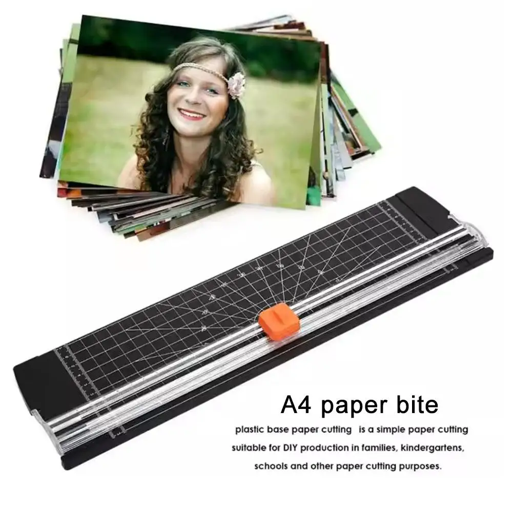 A4 قطع الورق المقصلة آلة قطع الورق صور Payslip بطاقة سجل القصاصات أداة مقياس الصورة مع الانتهازي قطع حصيرة W8I6