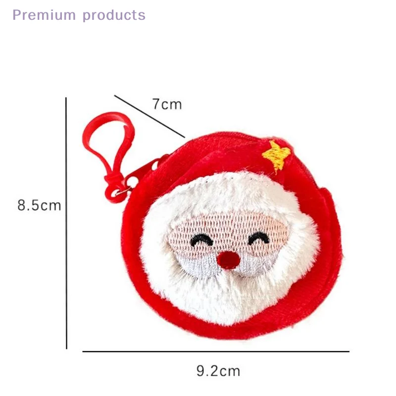 ตุ๊กตาซานตาคลอสและสโนว์แมนน่ารัก กระเป๋าใส่เหรียญ พวงกุญแจ ของขวัญคริสต์มาส ตุ๊กตาขนนุ่ม กระเป๋าใส่เหรียญ จี้ห้อยกระเป๋า ของตกแต่ง ของขวัญสำหรับเด็ก