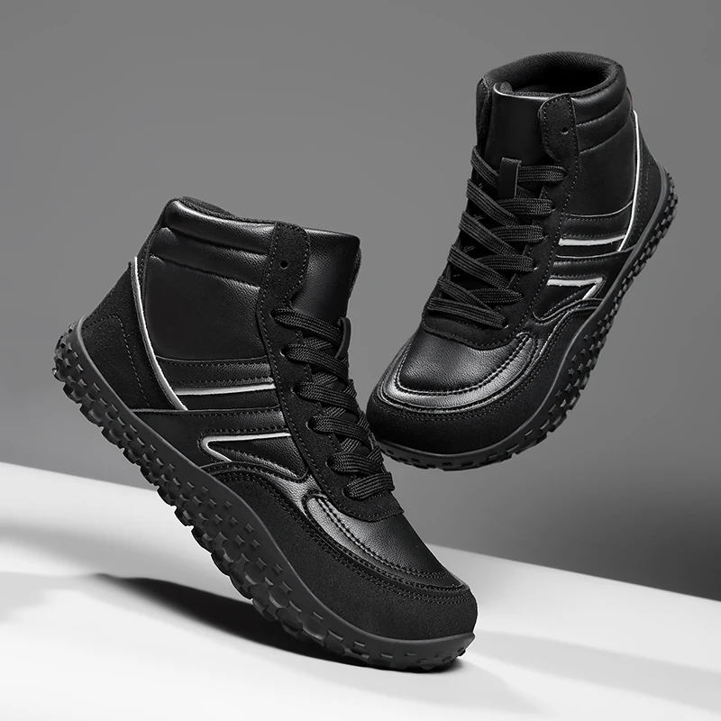 الرجال أحذية رياضية فاخرة غير رسمية عالية الجودة أحذية رياضية الدانتيل متابعة الجلود حذاء من الجلد الذكور أحذية واسعة المشي أحذية رياضية النساء 36-48