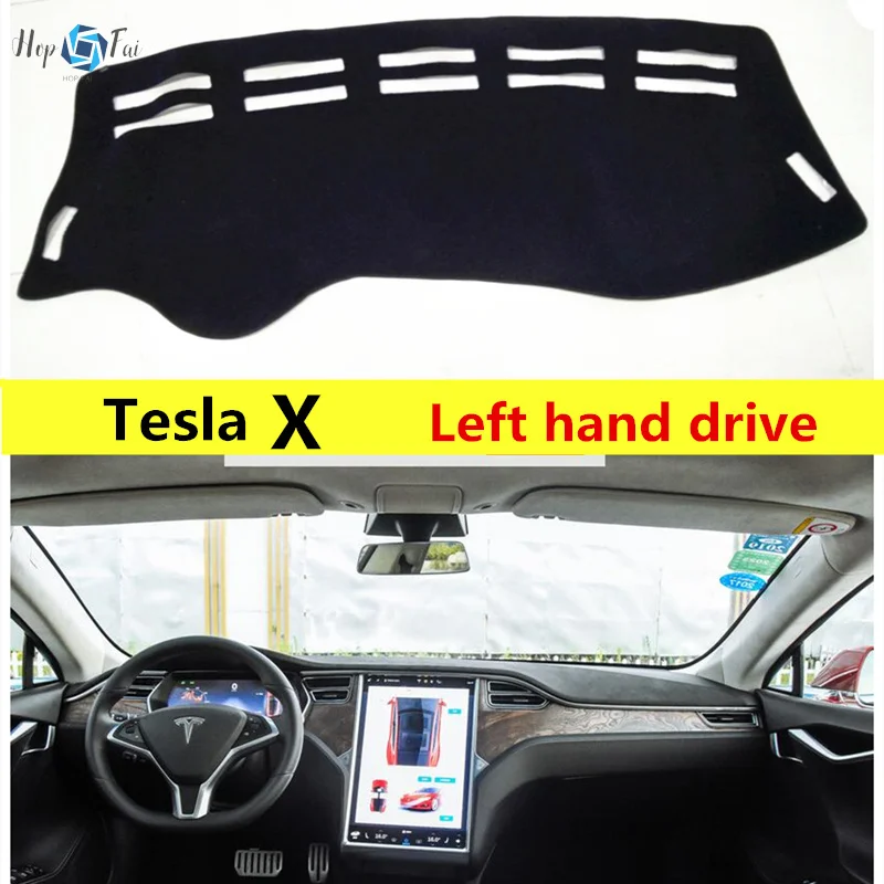 

Car Dashboard Cover Dash Mat For Tesla X Left Hand Drive Auto Non-slip Sun Shade Pad Carpet