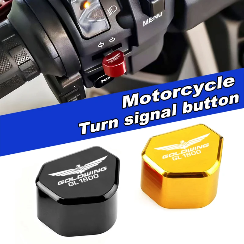 new For Honda Goldwing 1800 GL1800 F6B 2002-2023 2024 2025 Aluminum Motorcycle Turn Signal Switch Button Keycap Accessories