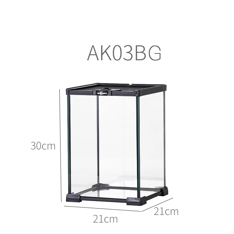 Rainforest Glass Terrarium for Reptiles Snake Tree Frog Bearded Dragon Lizard Gecko Spider Habitat Tank with Decorations view 6