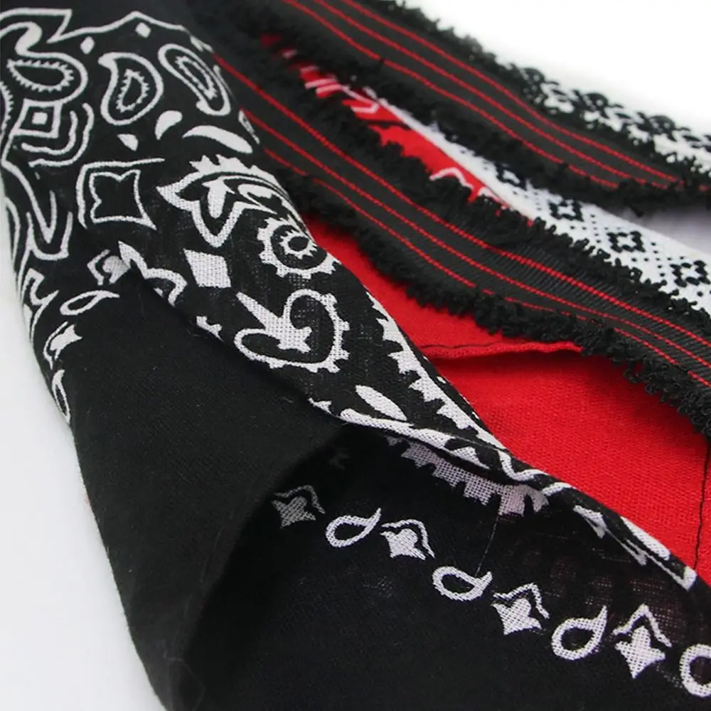 Universal Hip Hop Motorcycle Handlebar Decoration Paisley Rock Punk Bandana Kerchief Ribbon Biker Headscarf